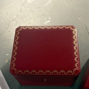 Cartier Red Box with Gold Accents